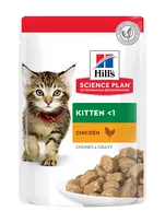 Hill's Science Plan Kitten Konservuotas maistas kačiukams su vištiena 12x85g pouch