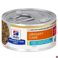 Hills Feline c/d Multicare Stress Tuna Stew  Konservuotas pašaras katėms šlapimo takų sveikatingumui. Su tunu 82g