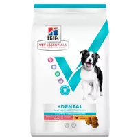 Hill's Vet Essentials Dental Sausas maistas suaugusiems vidutinių ir didelių veislių šunims dantų būklės gerinimui. Su vištiena  10kg