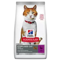 Hill’s Science Plan Feline Sterilised Adult Sausas maistas suaugusioms sterilizuotoms katėms (su antiena) 1,5 kg
