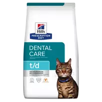 Hill’s Prescription Diet Feline t/d Sausas maistas katėms dantų būklės gerinimui 3 kg