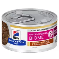 Hill’s Prescription Diet Feline Gastrointestinal Biome Chicken&Vegetables Stew Konservuotas pašaras katėms (su vištiena ir daržovėmis) 82 g