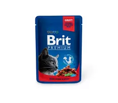 Brit Premium konservai katėms maiš. Beef Stew&Peas 100 g x 24