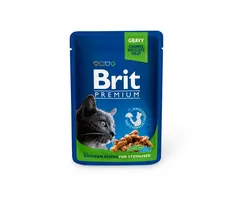 Brit Premium konservai katėms maiš. Chicken Slices Sterilised 100 g x 24