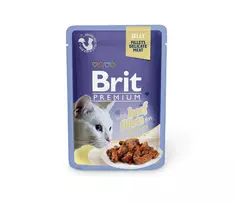 Brit Premium Cat Delicate konservai katėms maiš. Beef in Jelly 85 g