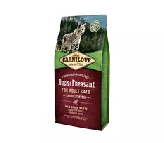 Carnilove Duck&Pheasant Adult Cat Hairball Control sausas maistas katėms 0,4 kg