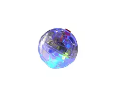 Žaislas katei LED kamuolys 3,6cm