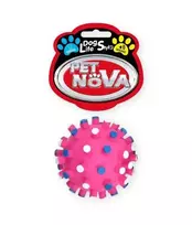 PET NOVA žaislas cypiantis spygliuotas kamuolys 7cm 2vnt