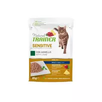 Natural Trainer Cat Sensitive Lamb pašt. katėms su ėriena 85g 12vnt