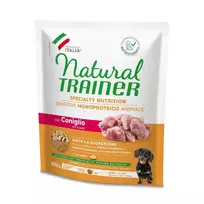 Natural Trainer ADULT DOG SENSITIVE NO GLUTEN MINI RABBIT (triušiena) 800g