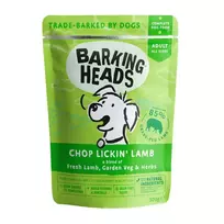 BARKING HEADS Chop Lickin' Lamb konservai šunims su ėriena 300g 10vnt