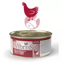 VIBRISSE konservai katėms su vištiena ir kumpiu padaže 70g 12vnt