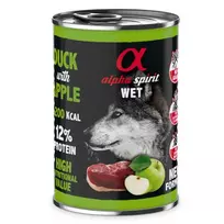 ALPHA SPIRIT WET konservas su antiena ir žaliais obuoliais 400g 6vnt