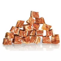 KIDDOG Cubes kubeliai lašiša su jaučio oda 250g