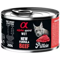 Alpha Spirit WET konservai katėms su jautiena 200g 6vnt