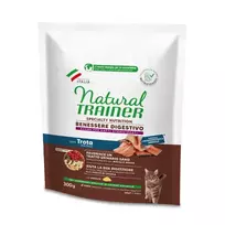 Natural Trainer CAT No Grain pašaras katėms su upėtakiu 300g NEW