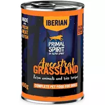 PRIMAL Iberian Ancestral Grassland konservas šunims 400g