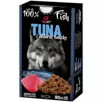 ALPHA SPIRIT NATURAL DOG skanėstai šunims su tunu 80g