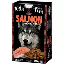 ALPHA SPIRIT NATURAL DOG skanėstai šunims su lašiša 80g