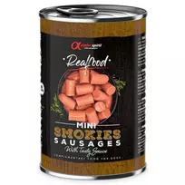 ALPHA SPIRIT Realfood dūmo kvapo pjaustytos dešrelės 400g 6vnt