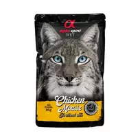 ALPHA SPIRIT WET putėsiai sterilizuotoms katėms su vištiena 85g 6vnt