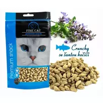 FINE CAT skanėstai katėms su žuvimi ir katžole 80g