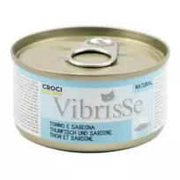 VIBRISSE konservas katėms tunas su sardine 70g 12vnt