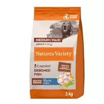 Nature's Variety HEALTHY GRAINS MED/MAX ADULT WHTE FISH 3 kg