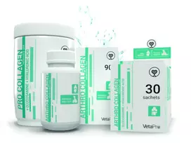 Arthro Collagen Maisto papildai su kolagenu šunims ir katėms sąnarių apsaugai 3g x 30