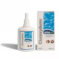 Clorexyderm OTO Piu antiseptinis ausų valiklis chlorheksidinu šunims ir katėms 150 ml