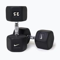 Gumuota hantelė Nike Strength Hex Dumbbell 25 kg black/white