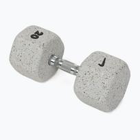 Gumuota hantelė Nike Strength Grind Hex Dumbbell 20 kg wolf grey