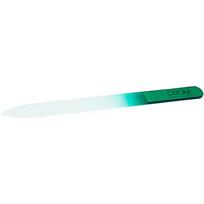 Stiklinė nagų dildė Osom Professional NF04P-C04, smailiu galu, dvipusė su plastikiniu įdėklu, 13,5 cm