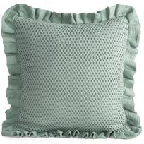 Dekoratyvinės pagalvėlės užvalkalas Muslin JA214-02, mėtinė (mint) sp., 45 cm x 45 cm