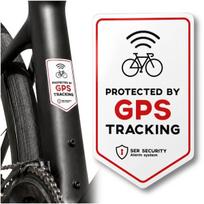 Dviračio rėmo Gps sekimo įspėjamasis lipdukas Saugumas 1pc