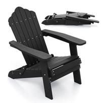 Sulankstoma Adirondack kėdė juoda