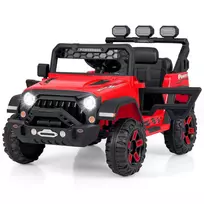 Vaikiškas elektrinis automobilis 105x67x70cm., raudonos/juodos spalvos