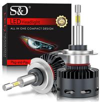 2vnt 90000LM 4 šonai Canbus H7 Led CSP Automobilių priekinių žibintų lemputės 200W 360 Turbo H8 H11 H4 H1 HB3 9005 HB4 9006 9012 HIR2 Mini lempa Automobilių priekinis žibintas 12V H7