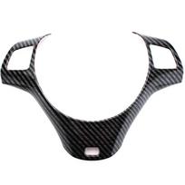 Carbon Fiber Car Steering Wheel Panel Decoration Cover Trim Moulding Sticker for BMW 1 3 Series E87 E90 E92 E93 anglies pluošto juodos spalvos