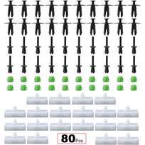80x Automobilio slenksčio šoninės apdailos tarpinės, spaustukai 51711932996, 51118174185, 51718184574, 51161881149 BMW E36 juoda