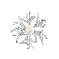 Fashion Pearl Brooch Antler Coral Reef Brooch Alloy Brooch Corsage Clothing Clothing Accessories