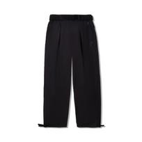 Li Ning Kung Fu Series Solid Color Mid Waist Comfortable Breathable Versatile Straight Leg Casual Pants Men pants Black AKXV055-2 S