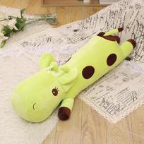 Kawaii Giraffe Plush Toys Soft Stuffed Cartoon Animal Deer Dolls Sofa Decoration Birthday Christmas Gifts 55cm žalia