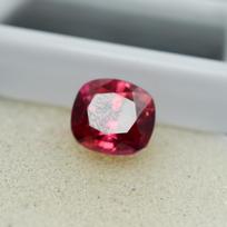 Natural Red Mozambique Ruby 16.2ct Cushion Cut Certified Loose Gemstone 9 mm approx raudona