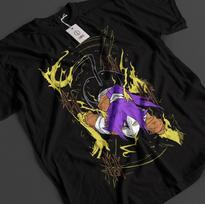Bleach Anime Shirt Yoruichi Tshirt Ichigo Bankai T-Shirt Aizen Zaraki Unisex Tee S