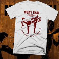 Muay Thai T-shirt Thai boxing Sak Yant kick Tattoo Thai Boxer Martial Arts tee M