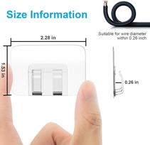 100 PCS Hooks for Outdoor String Lights Clips,Heavy Duty Cable Clips Hooks for Hanging Christmas Lights With Waterproof Adhesive 10 Pack