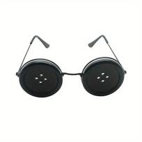 1pc, Button Glasses - Cosplay, Halloween Costume Accessories, Anime Cosplay Props.