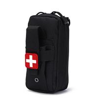 Portable Tactical First Aid Kit - Nylon MOLLE Waist Pack with Medical Pouch and Military Hanging Bag