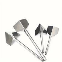 4-Piece Stainless Steel Joint Knifing Tool Set for Wall Repair and Smoothing, Metal Construction, No Electricity Required